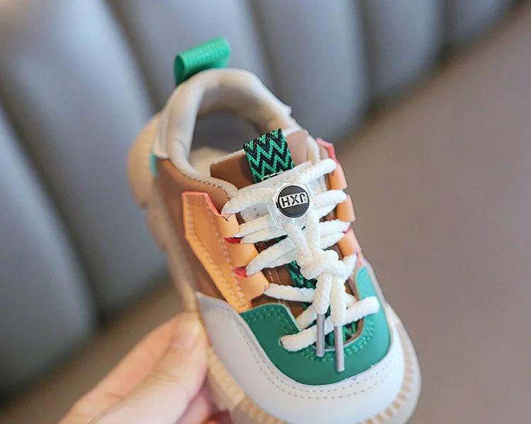 Kids Sports Shoes Spring Autumn 1-6 Years Children Casual Outdoor Sneakers Boys Girls Soft Sole Breathable Running Shoes 21-30