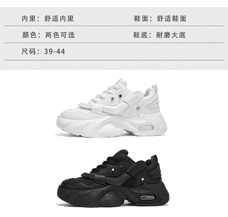 Shoes Men High Quality Platform Sneaker Fashion High-top Leather Sports Men 2026 Thick-soled Casual Shoes Zapatillas Hombre