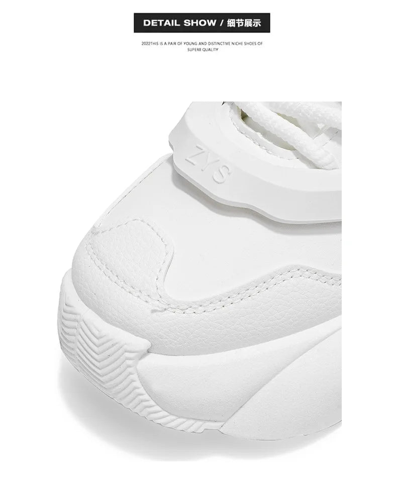 Shoes Men High Quality Platform Sneaker Fashion High-top Leather Sports Men 2026 Thick-soled Casual Shoes Zapatillas Hombre