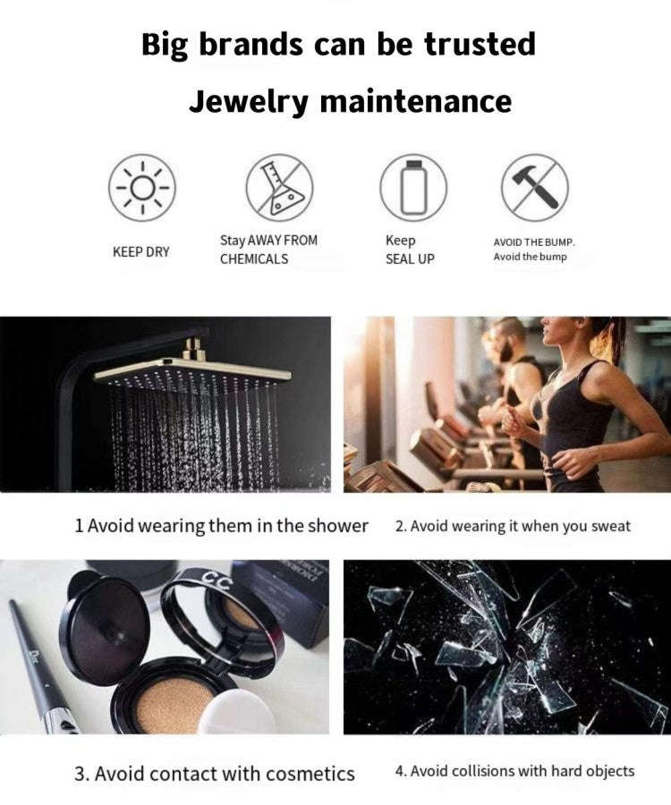 Jkeli S925 Sterling Silver Simple Emerald Crystal Chain Necklace Women Light Luxury Temperament Plating 18k Gold Jew style