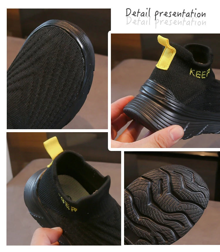 Children Casual Shoes for Boys Girls 2025 Autumn New Toddler Slip-on Walking Sneakers Breathable School Running Lightweight Shoe