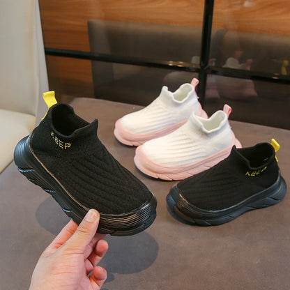 Children Casual Shoes for Boys Girls 2025 Autumn New Toddler Slip-on Walking Sneakers Breathable School Running Lightweight Shoe