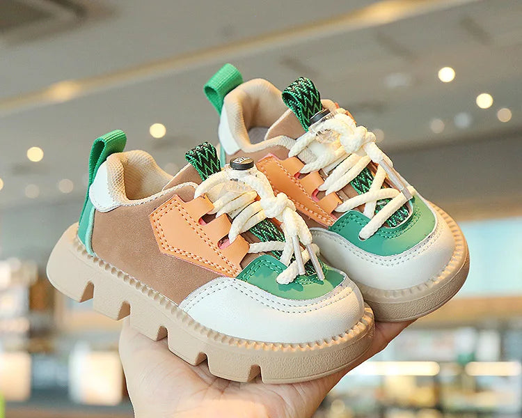 Kids Sports Shoes Spring Autumn 1-6 Years Children Casual Outdoor Sneakers Boys Girls Soft Sole Breathable Running Shoes 21-30