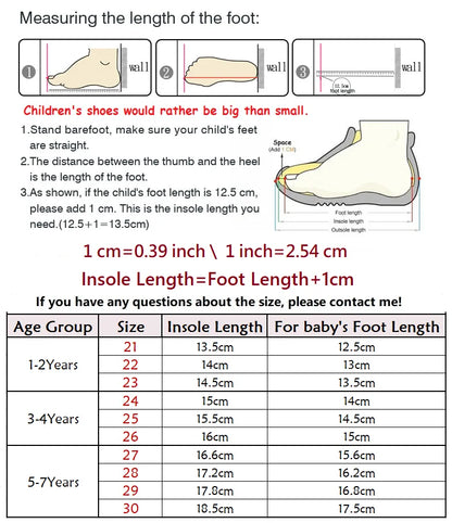 Kids Sports Shoes Spring Autumn 1-6 Years Children Casual Outdoor Sneakers Boys Girls Soft Sole Breathable Running Shoes 21-30