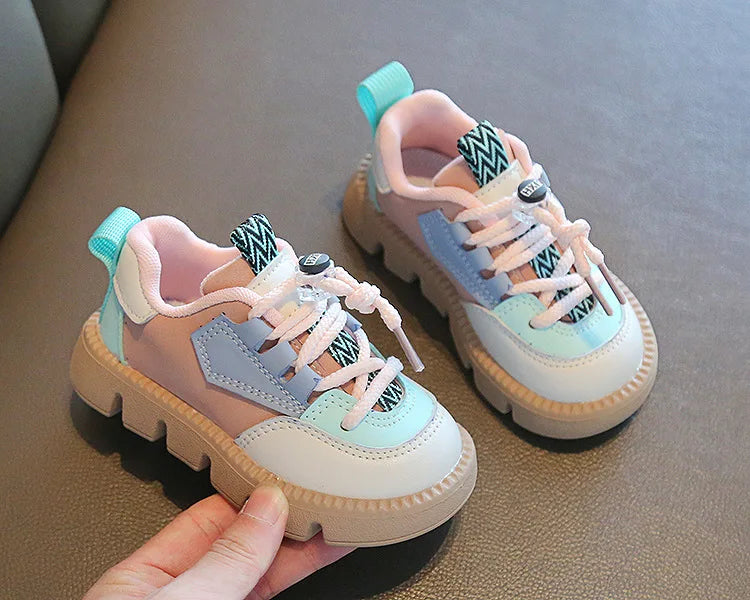 Kids Sports Shoes Spring Autumn 1-6 Years Children Casual Outdoor Sneakers Boys Girls Soft Sole Breathable Running Shoes 21-30