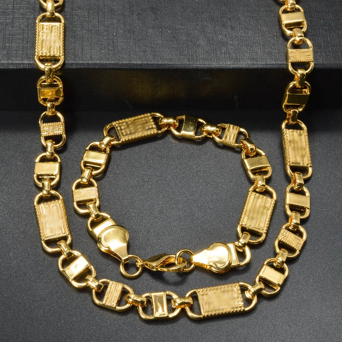 ZEADear 2024 New Jewelry Sets Good Quality Necklace Men Bracelet Women Gold Color Chains Links Female Party Gift for Friends