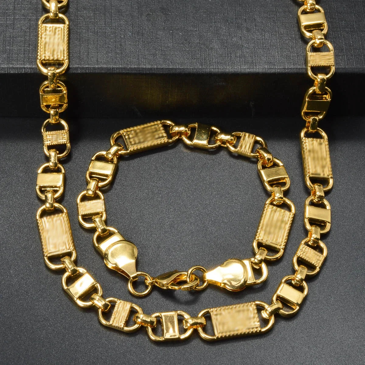 ZEADear 2024 New Jewelry Sets Good Quality Necklace Men Bracelet Women Gold Color Chains Links Female Party Gift for Friends