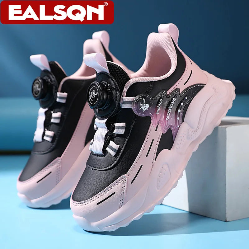 Fashion Children Shoes Boy Sneaker Non-slip School Casual Walking Shoes Leather Tennis Sport Shoes for Kids Girls 5 To 16 Years