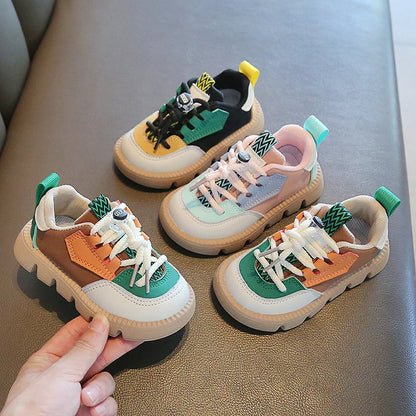 Kids Sports Shoes Spring Autumn 1-6 Years Children Casual Outdoor Sneakers Boys Girls Soft Sole Breathable Running Shoes 21-30