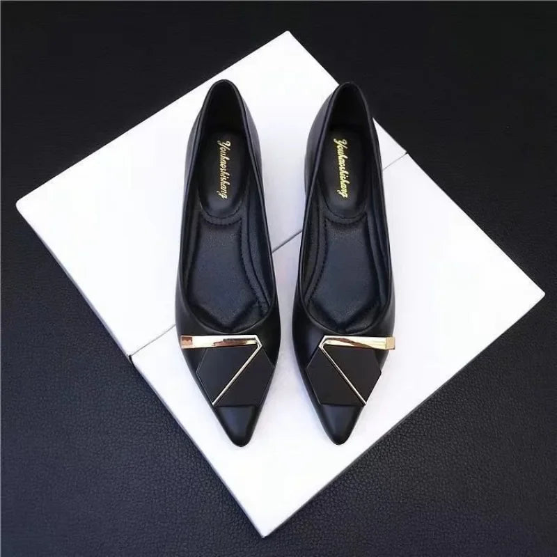 Popular Shoes For Women Korean Style Woman Flats Comfortable Genuine Mark Cheap Clearance Hot Trendy Non Slip Shoe Offer