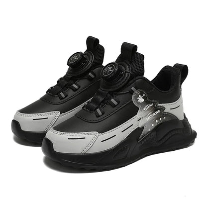 Fashion Children Shoes Boy Sneaker Non-slip School Casual Walking Shoes Leather Tennis Sport Shoes for Kids Girls 5 To 16 Years