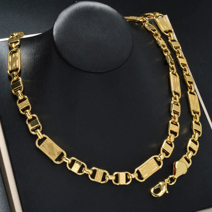 ZEADear 2024 New Jewelry Sets Good Quality Necklace Men Bracelet Women Gold Color Chains Links Female Party Gift for Friends
