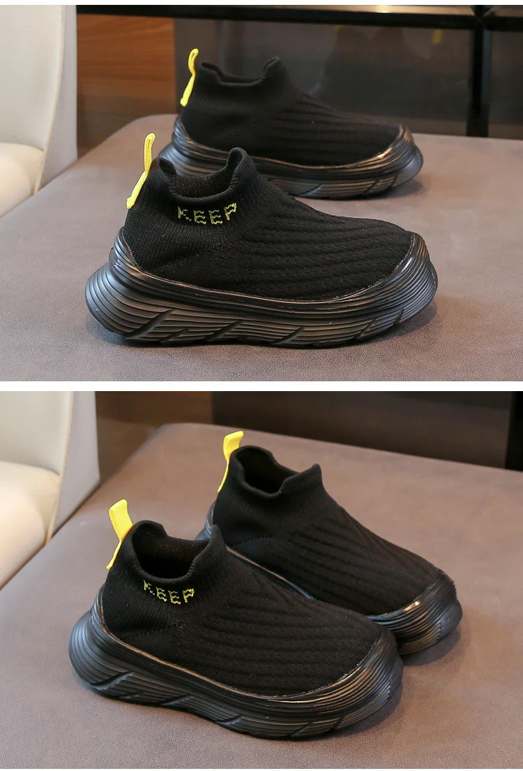 Children Casual Shoes for Boys Girls 2025 Autumn New Toddler Slip-on Walking Sneakers Breathable School Running Lightweight Shoe