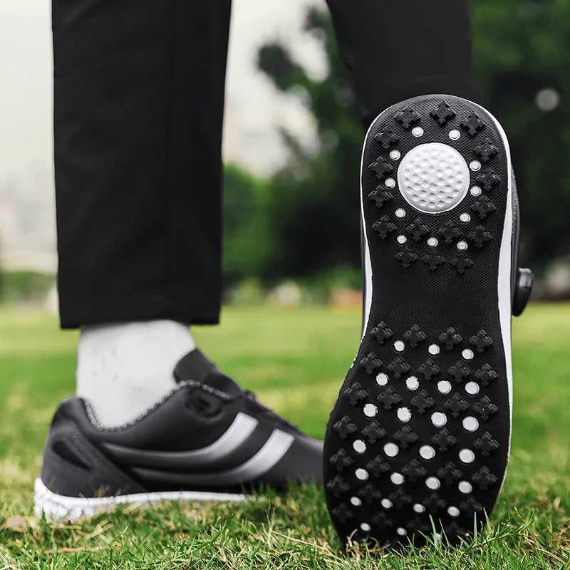 Golf Shoes for Men, Fashionable and Casual, Suitable for Outdoor Use, Breathable and Comfortable, With Anti-Slip Soles in White