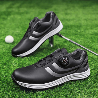 Golf Shoes for Men, Fashionable and Casual, Suitable for Outdoor Use, Breathable and Comfortable, With Anti-Slip Soles in White