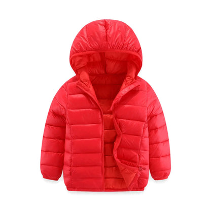 Children 4-12 years old down cotton jacket clothes for boys girls cotton padded clothes kids fleece hooded coats