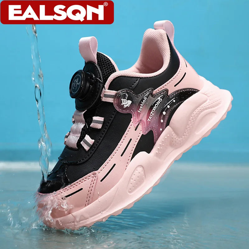 Fashion Children Shoes Boy Sneaker Non-slip School Casual Walking Shoes Leather Tennis Sport Shoes for Kids Girls 5 To 16 Years