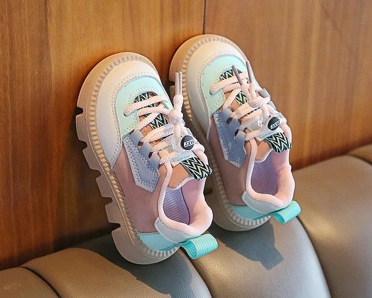 Kids Sports Shoes Spring Autumn 1-6 Years Children Casual Outdoor Sneakers Boys Girls Soft Sole Breathable Running Shoes 21-30