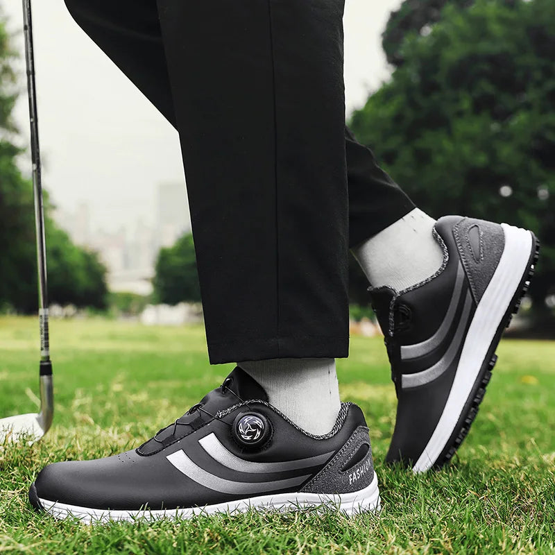 Golf Shoes for Men, Fashionable and Casual, Suitable for Outdoor Use, Breathable and Comfortable, With Anti-Slip Soles in White
