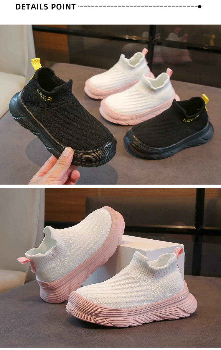 Children Casual Shoes for Boys Girls 2025 Autumn New Toddler Slip-on Walking Sneakers Breathable School Running Lightweight Shoe