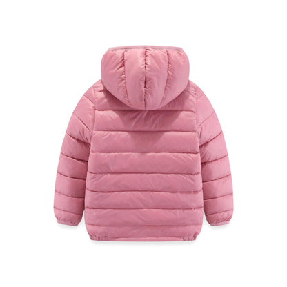 Children 4-12 years old down cotton jacket clothes for boys girls cotton padded clothes kids fleece hooded coats