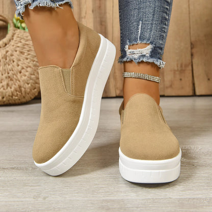 Shoes for Women Spring Leisure Sneakers New Womens Lazy Footwear Lightweight Thick Sole Platform Women Shoes Size 36-43