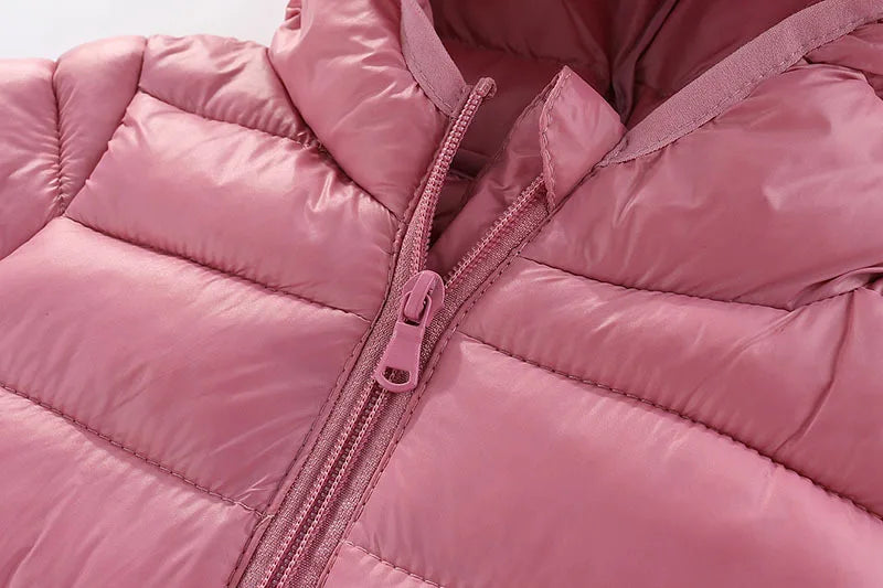 Children 4-12 years old down cotton jacket clothes for boys girls cotton padded clothes kids fleece hooded coats