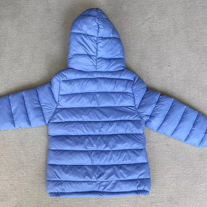 Children 4-12 years old down cotton jacket clothes for boys girls cotton padded clothes kids fleece hooded coats
