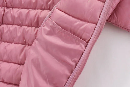 Children 4-12 years old down cotton jacket clothes for boys girls cotton padded clothes kids fleece hooded coats