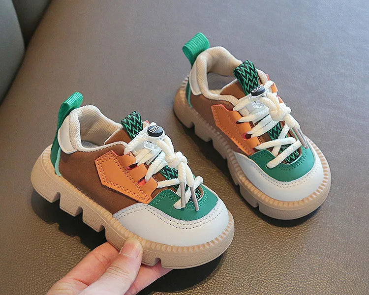 Kids Sports Shoes Spring Autumn 1-6 Years Children Casual Outdoor Sneakers Boys Girls Soft Sole Breathable Running Shoes 21-30