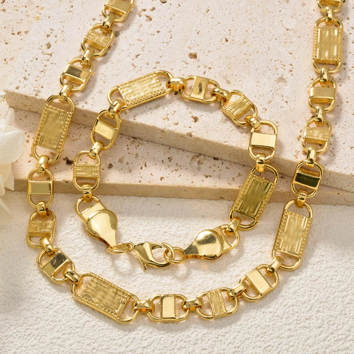 ZEADear 2024 New Jewelry Sets Good Quality Necklace Men Bracelet Women Gold Color Chains Links Female Party Gift for Friends