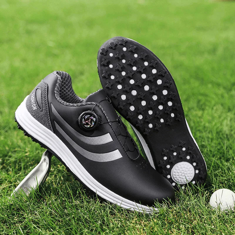 Golf Shoes for Men, Fashionable and Casual, Suitable for Outdoor Use, Breathable and Comfortable, With Anti-Slip Soles in White