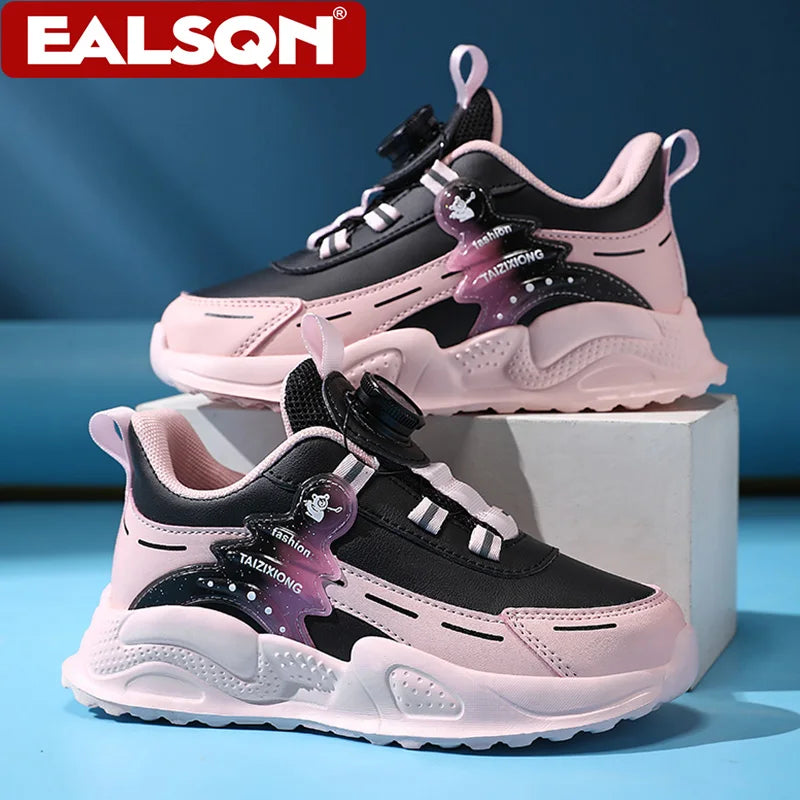 Fashion Children Shoes Boy Sneaker Non-slip School Casual Walking Shoes Leather Tennis Sport Shoes for Kids Girls 5 To 16 Years