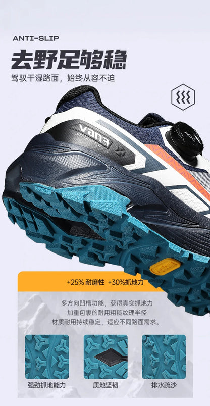 Shoes for Men 2025 New Men Sneakers Leather Waterproof Mountaineering Camping Hiking Shoes Thick Sole Comfortable Running Shoes