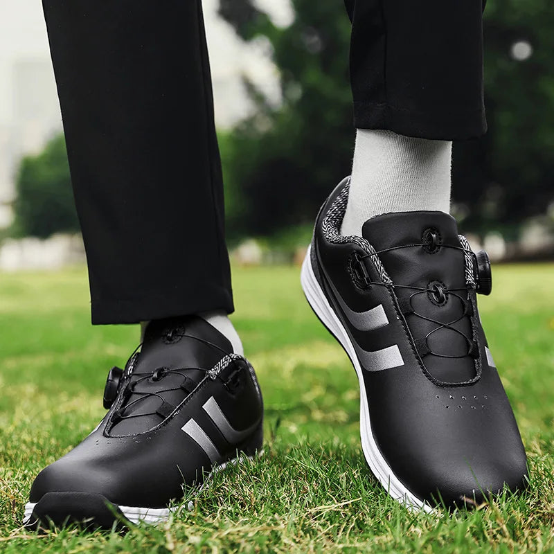 Golf Shoes for Men, Fashionable and Casual, Suitable for Outdoor Use, Breathable and Comfortable, With Anti-Slip Soles in White