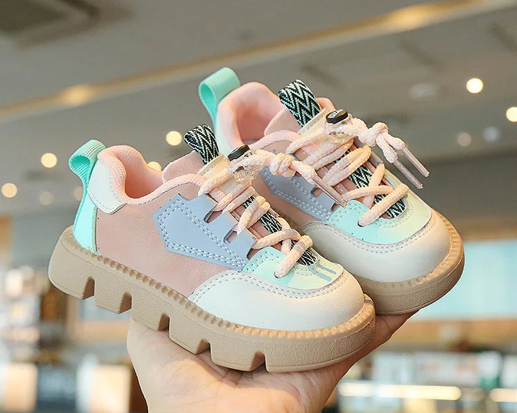 Kids Sports Shoes Spring Autumn 1-6 Years Children Casual Outdoor Sneakers Boys Girls Soft Sole Breathable Running Shoes 21-30